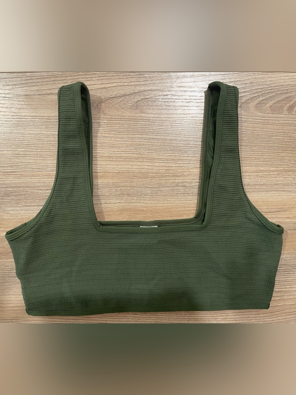 Montce Swim Hunter / Olive Green Textured Bikini Set | Size Large